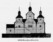 Розріз Успенської церкви в м. Полонному