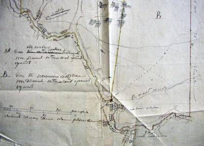 Фрагмент межового плану 1781 року