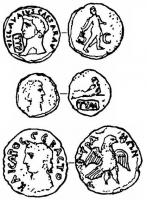 Монети Тіри середини I ст. до н.е.