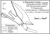 Схема печери Вороняче Гніздо