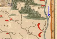 Фрагмент карты В.Гродецкого 1575 г.