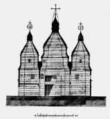 Розріз Успенської церкви в м. Яришеві