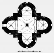 Plan of church in Sutkivtsi