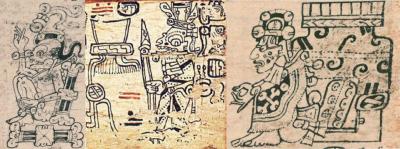 Іл. 106: Ліворуч: “Злий Обличчям Вбивця”, в центрі – Кісін, праворуч – Акан… Іл. 106: Ліворуч: “Злий Обличчям…