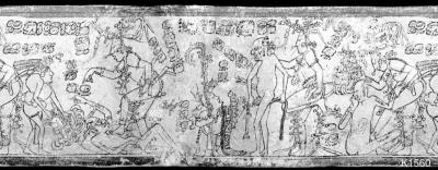 Іл. 114: Ху’ун Ішіім та Іцамаати. Лувр.Justin Kerr. MayaVase Database 1560. Іл. 114: Ху’ун Ішіім та Іцамаати.…