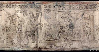 Іл. 136: “Ваза з п’ятьма прекрасними дамами”.Justin Kerr. MayaVase Database… Іл. 136: “Ваза з п’ятьма прекрасними…