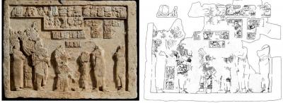 Іл. 156: Видобування крові в юного царевича. “Панель 19” з Дос-Пілас.… Іл. 156: Видобування крові в юного…