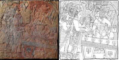 Іл. 190: Правитель і сахалі. Одвірок 1 з Ла-Пасадити. МузейМетрополітен,… Іл. 190: Правитель і сахалі. Одвірок 1…