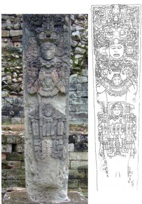 Іл. 380: Стела Р з Копана. Промальовка…