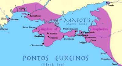 Ілл. 11. Боспорське царство та сусідні області у складі держави Мітрідата… Ілл. 11. Боспорське царство та сусідні…