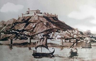 Ілл. 13. Пантікапей у І ст. до н.е. Реконструкція (Templo of Apollo at… Ілл. 13. Пантікапей у І ст. до н.е.…