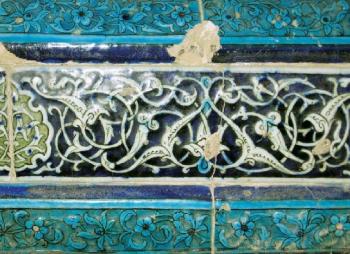 Майоликовое панно мавзолея Наджмеддина…