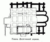 План Десятинной церкви