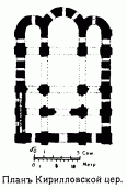 План Кирилловской церкви