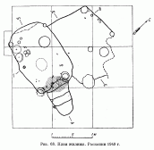 План жилища. Раскопки 1949 г.