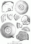 Рис. 112. Клейма на донцах сосудов