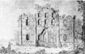 Руины храма XI в. Западный фасад.…
