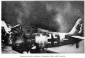 Фашистский самолет, сбитый в боях над…