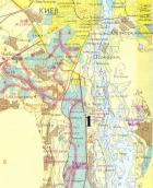 Рис. 2.3.3.28. Урочище Святополків стан на туристичній схемі Києва, 1987 р. Рис. 2.3.3.28. Урочище Святополків…