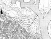 Рис. 2.3.14. Припущення щодо траси Почайнинського рукава за (Романчук,… Рис. 2.3.14. Припущення щодо траси…