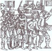 Рис. 2.4.2.2.13. В міській корчмі, середньовічний малюнок, за (Чернецький, 2003) Рис. 2.4.2.2.13. В міській корчмі,…