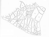 Рис. 2.4.2.3.23. Планувальна сітка Подолу 1595 р. перенесена на топооснову… Рис. 2.4.2.3.23. Планувальна сітка…