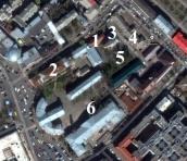 Рис. 2.4.2.5.1.19. Схема споруд Києво-Могилянської академії: 1 – поварня… Рис. 2.4.2.5.1.19. Схема споруд…