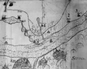 Рис. 2.4.3.89. Бортничі (1) біля річки Тростяниці, Гнідин (2) та Вишеньки (3)… Рис. 2.4.3.89. Бортничі (1) біля річки…