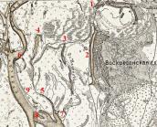 Рис. 2.5.8.6. Староріччя Десенки – Радосинь-Радунка на мапі долини Дніпра 1896… Рис. 2.5.8.6. Староріччя Десенки –…