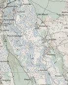 Рис. 2.5.8.70. Лівобережна заплава на мапі Київщини 1891 р. Позначено… Рис. 2.5.8.70. Лівобережна заплава на…