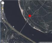 Рис. 3.1.202. Скульптура дівчина з наплічником на супутниковій мапі Києва Рис. 3.1.202. Скульптура дівчина з…