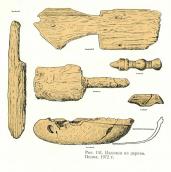 Вироби з дерева, Поділ, розкопки 1972 р.