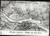 Долина Днепра на карте Киева, 1835 по…