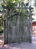 Wooden fence of the estate at the…