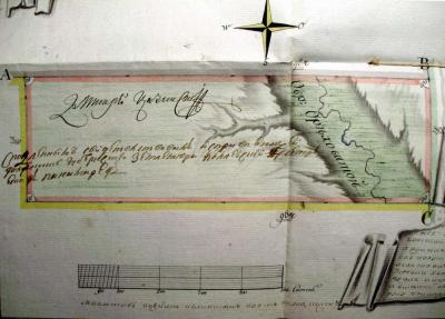 Фрагмент межового плану 1796 року
