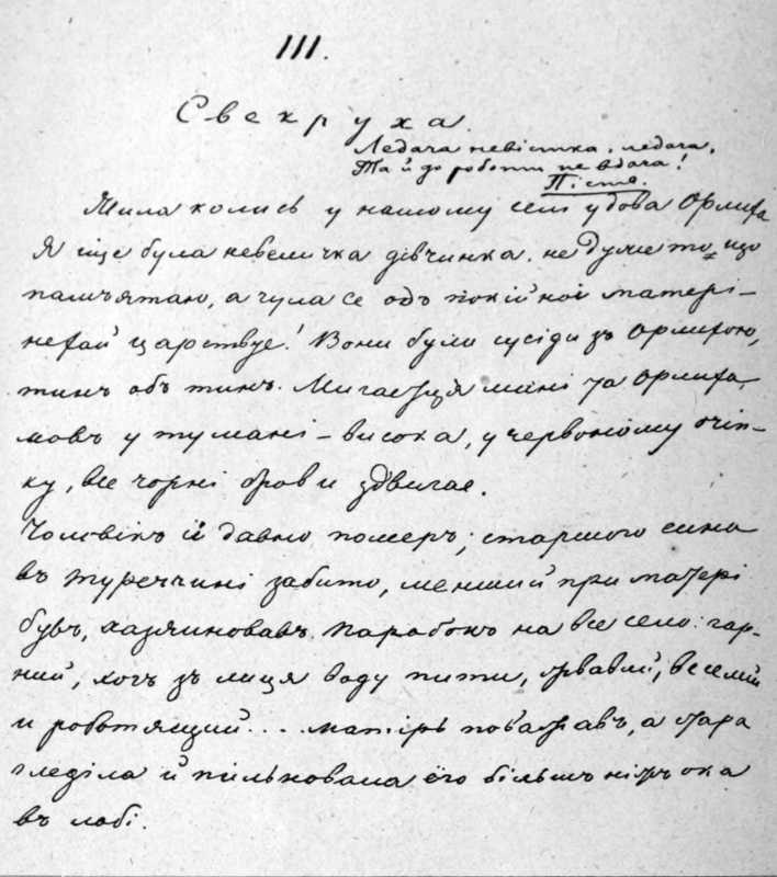 Галерея Марка Вовчка - 1857 р. Свекруха