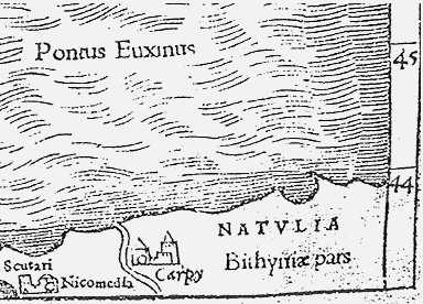 Напис «Анатолія» на карті С.Мюнстера