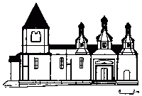 Переріз церкви у с.Пищики