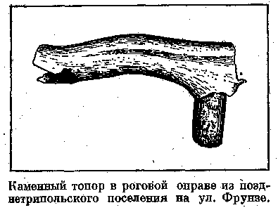 Каменный топор в роговой оправе из…