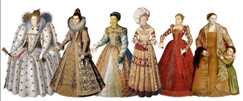 Dresses of noble ladies