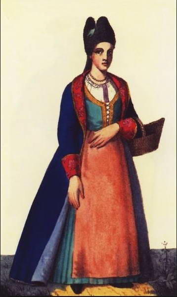 Type of townswoman, XVIII c.