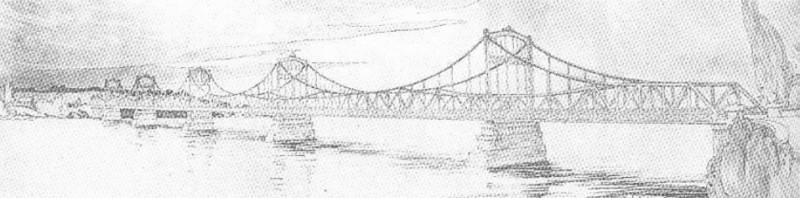 Ескіз мосту ім. Е. Бош, 1924 р.