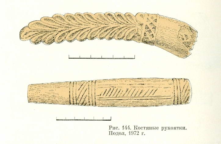 Bone handle, Podil, ancient Kyiv