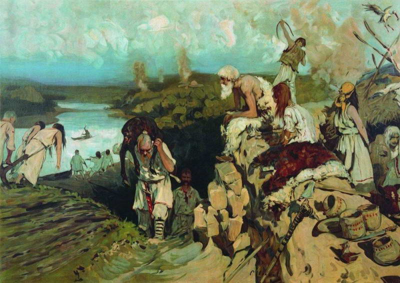 Поселення східних слов'ян, художник…
