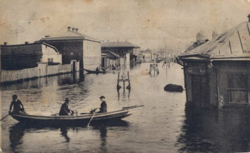 Flooding at the Podil, 1900