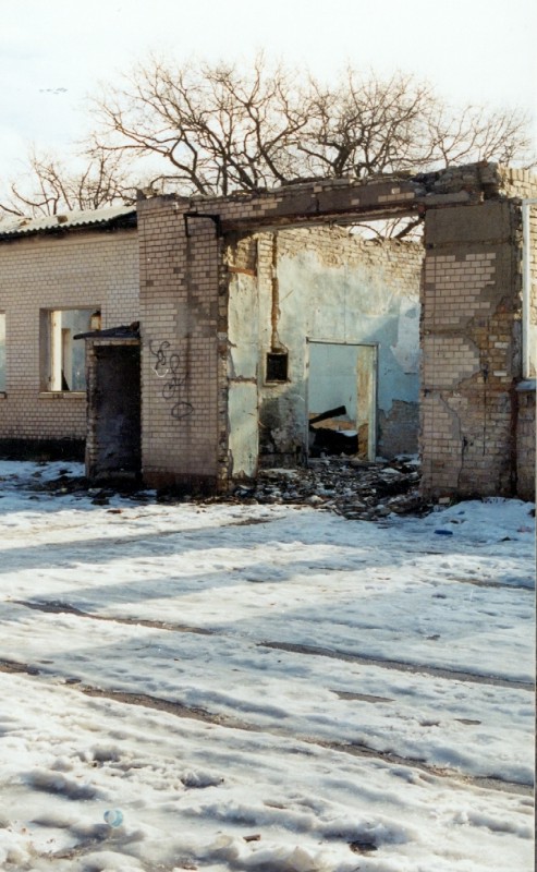 The ruins of the fire station,…