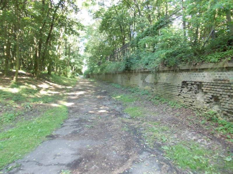 The dry moat of Poznań Winiary Fort